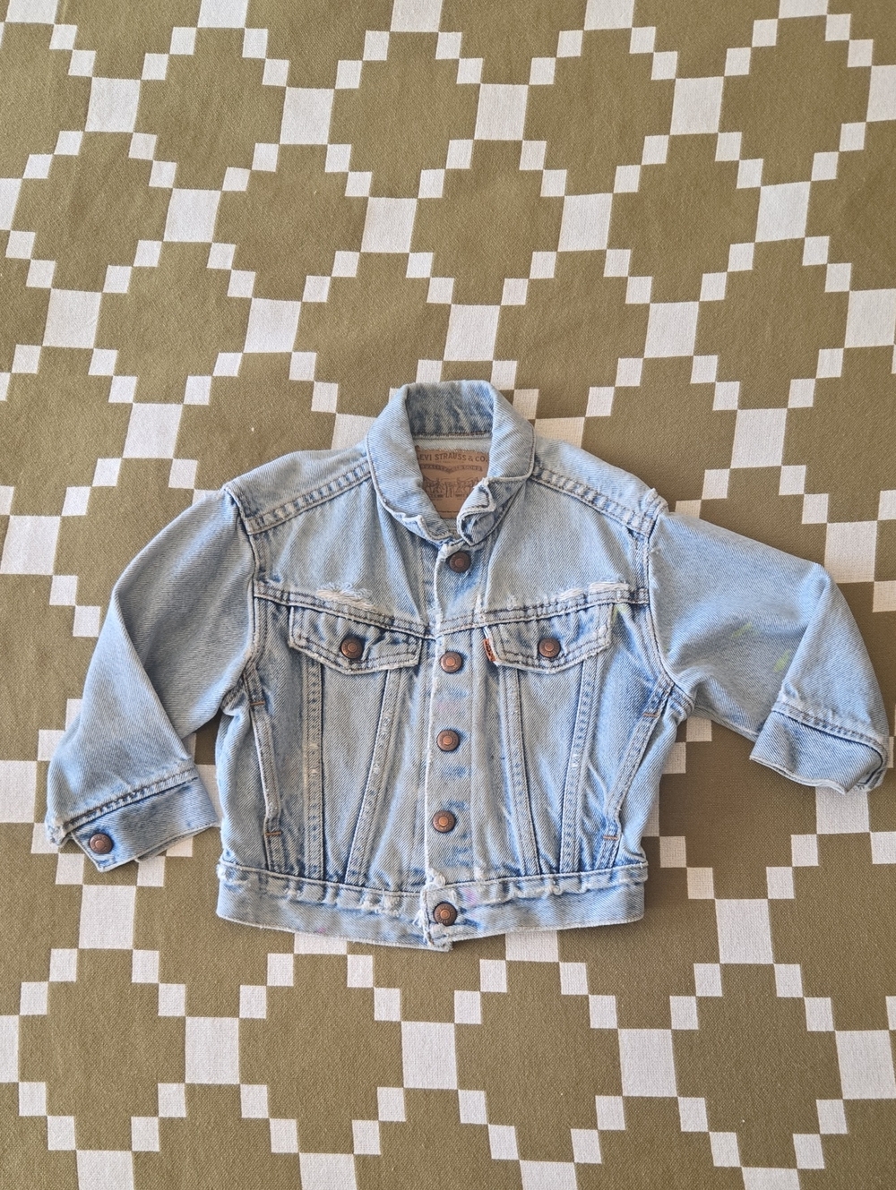 Levi's Distressed Denim Jacket 2T